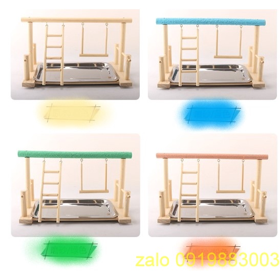 Cầu Đứng Cho Vẹt Bằng Gỗ