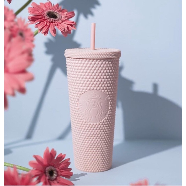 |AUTH| Ly nhựa Starbucks Studded x Blackpink Doddle Pink 710ml