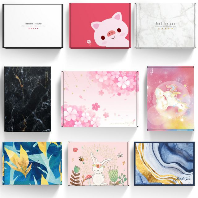 [20-10]Hộp quà carton sóng đựng quần áo váy vóc