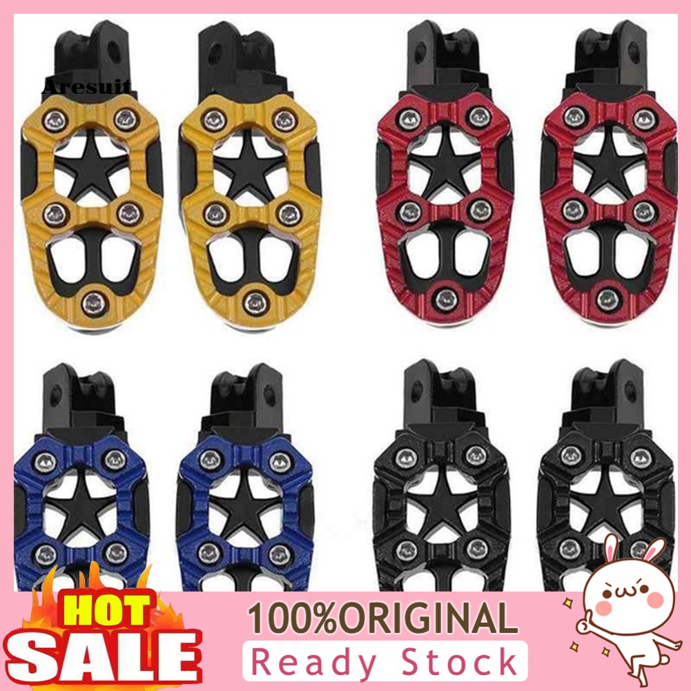 Set 2 Gác Chân 8mm Bằng Kim Loại Cho Xe Mô Tô Địa Hình