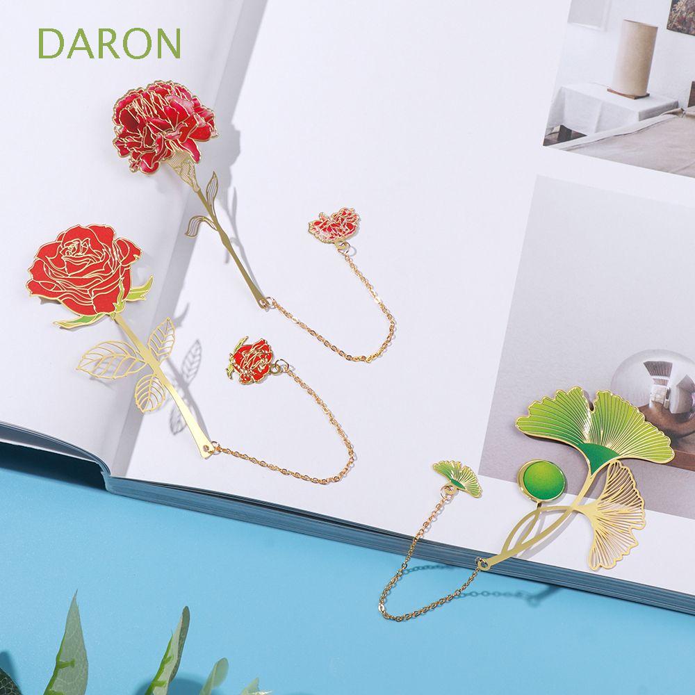 Phụ Kiện Đánh Dấu Trang Sách Bằng Kim Loại Họa Tiết Hoa Sen Phong Cách Vintage