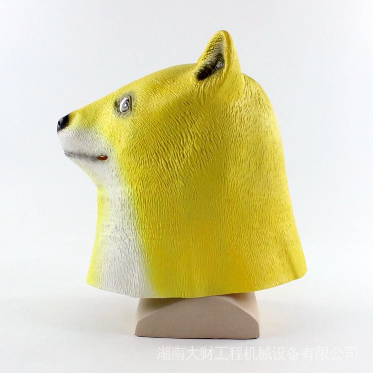 Mặt Nạ Hóa Trang Hình Đầu Chó Husky Vui Nhộn