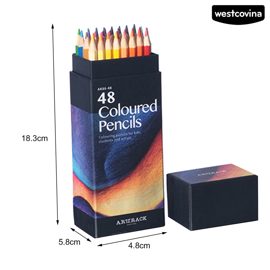 [Hot]✍Set 12/18/24/36/48/72 Bút Chì Màu Vẽ Tranh Sơn Dầu Dễ Dàng Sử Dụng