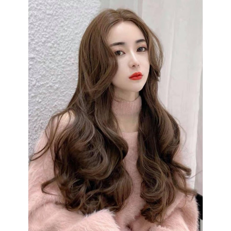 Tóc bộ siêu da đầu mẫu xoăn