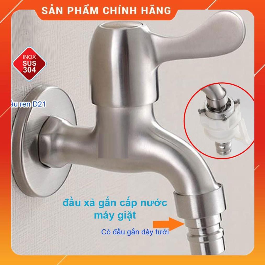 Vòi nước xả gắn máy giặt inox 304 VH4001
