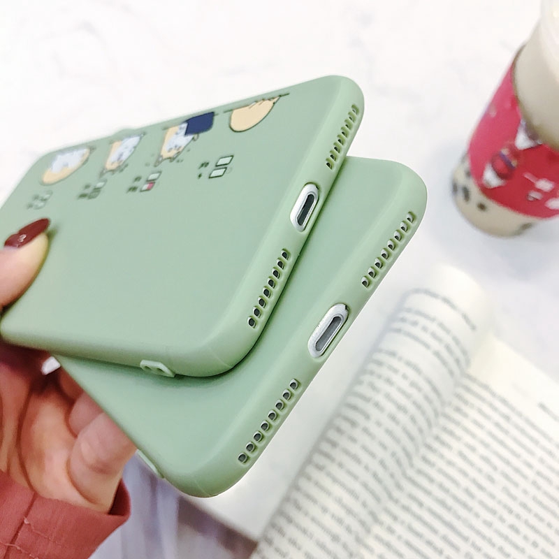Ốp điện thoại hình mèo xinh xắn cho iPhone 8 7 6s 6 x XR XS Max Plus | BigBuy360 - bigbuy360.vn