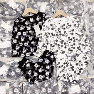 SET MICKEY TRẮNG ĐEN CHO BÉ TRAI BÉ GÁI
