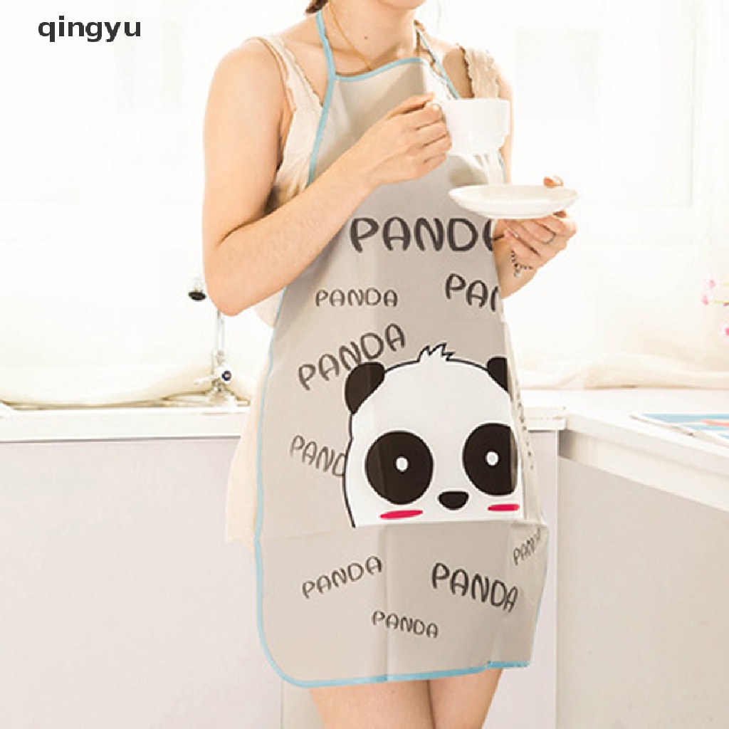 Tạp Dề Chống Thấm Nước In Họa Tiết Hoạt Hình Dễ Thương Dành Cho Nữ