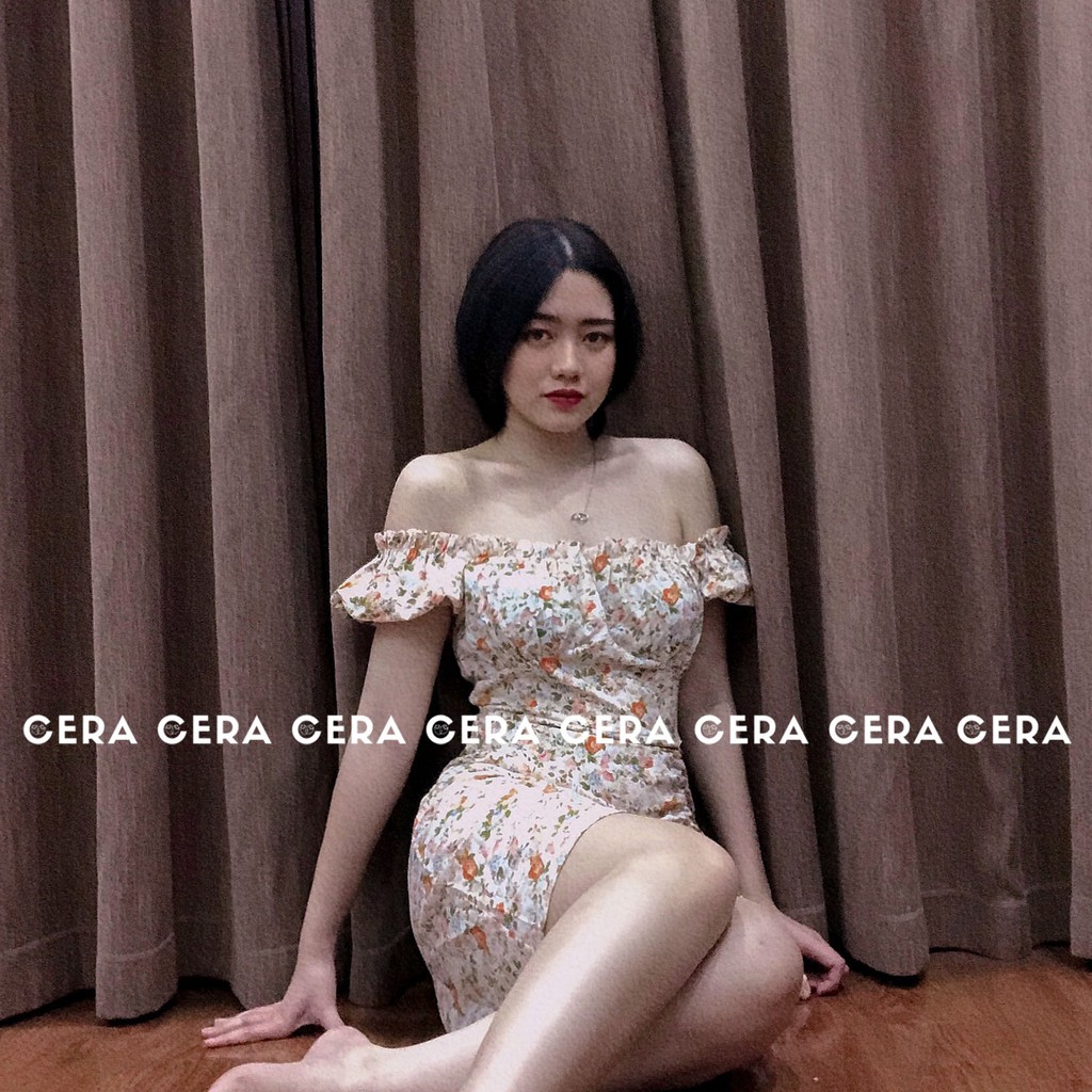 Đầm hoa nhí vintage, đầm dây rút ulzzang 🍓 Váy hoa nhí chữ A vintage dây rút chỉnh độ dài 🍓 CERA FASHION | BigBuy360 - bigbuy360.vn