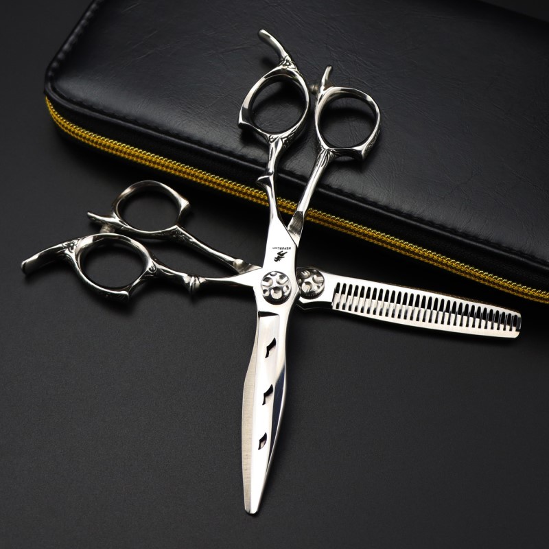 6.0 inch Bộ kéo (Thép Nhật) Cao Cấp, DÙng cho Salon - Barber Shop kéo Làm Tóc Chuyên Nghiệp