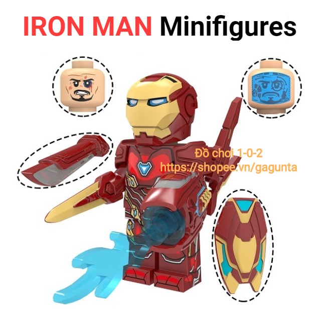 Lego Iron Man Minifigures Mark 50 Full Phụ Kiện Siêu Anh Hùng Người Sắt  Hãng Xinh | Shopee Việt Nam