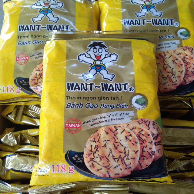 Bánh gạo rong biển WANT ~WANT(118g)