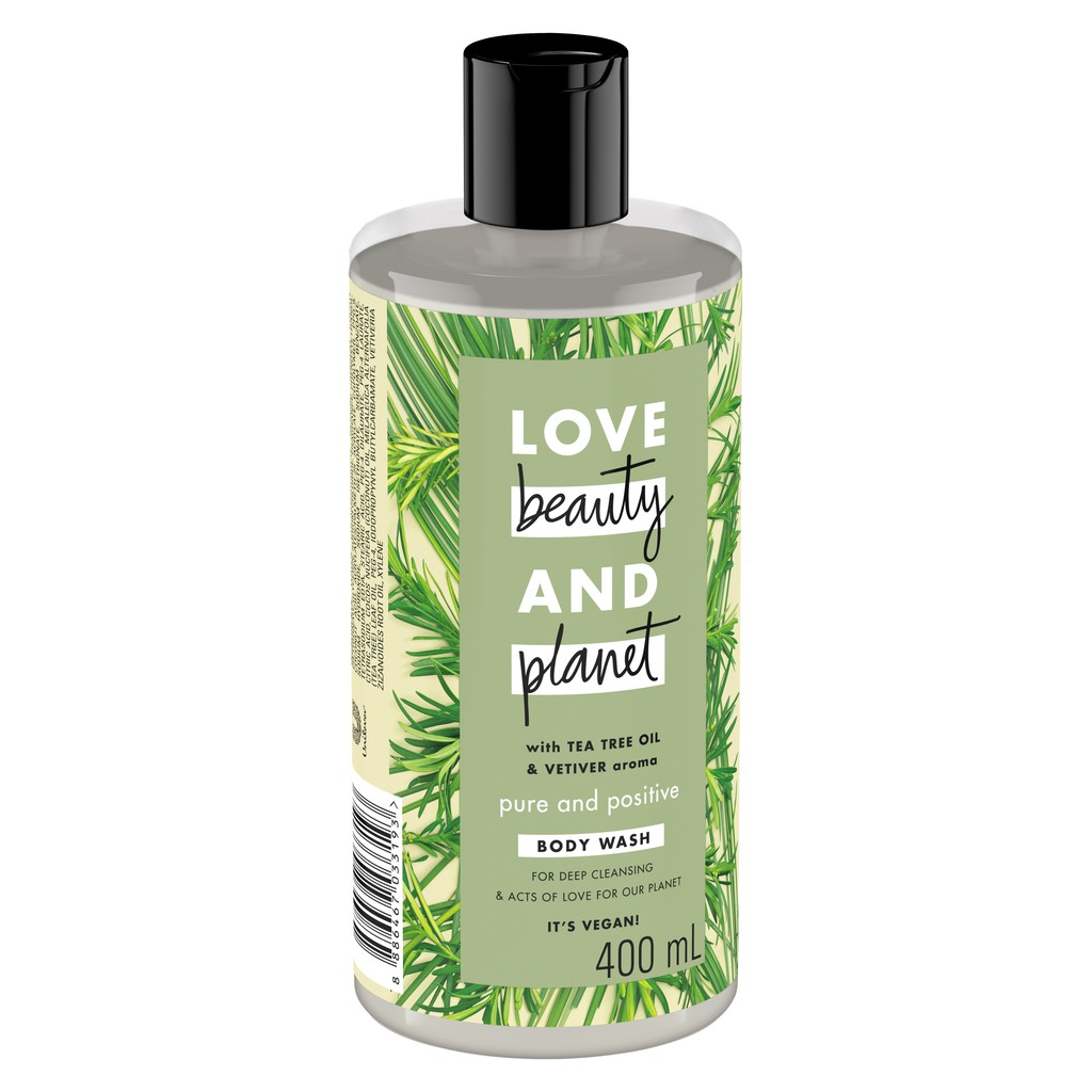 Sữa Tắm Love Beauty & Planet Thải Độc Detox Lưu Hương Thanh Mát Pure And Positive Với 100% Tinh Dầu Tràm Trà Úc 400Ml | BigBuy360 - bigbuy360.vn