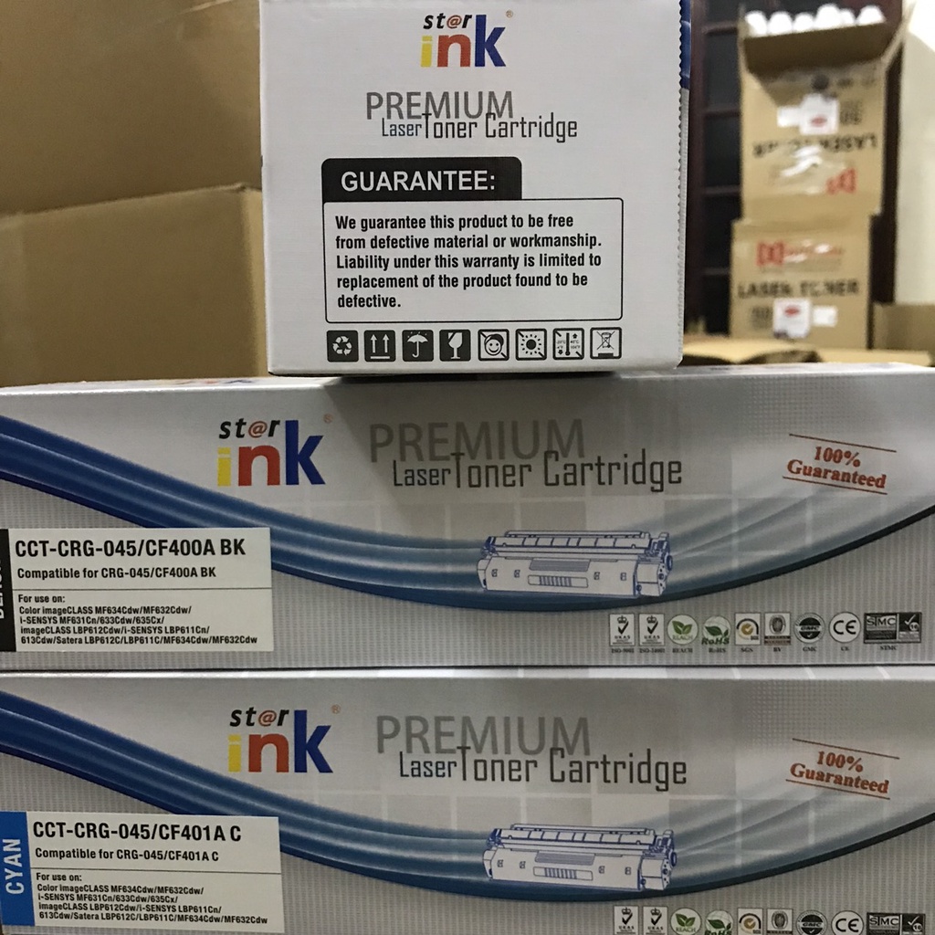 Hộp mực in Laser màu StarInk 045 dùng cho máy LBP 611CN, LBP 613CDw, MF 631Cn,MF 633CDw.