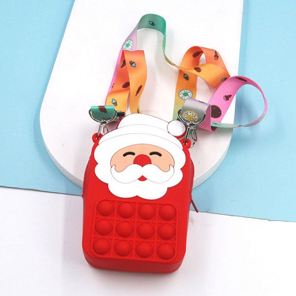 Túi Đeo Chéo Vai Hình Tuần Lộc Giáng Sinh Di Động Giảm Căng Thẳng Thời Trang Cho Trẻ Em