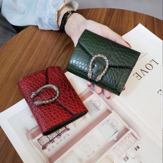 Ví mini đầu rồng vân, ví ngắn giá rẻ