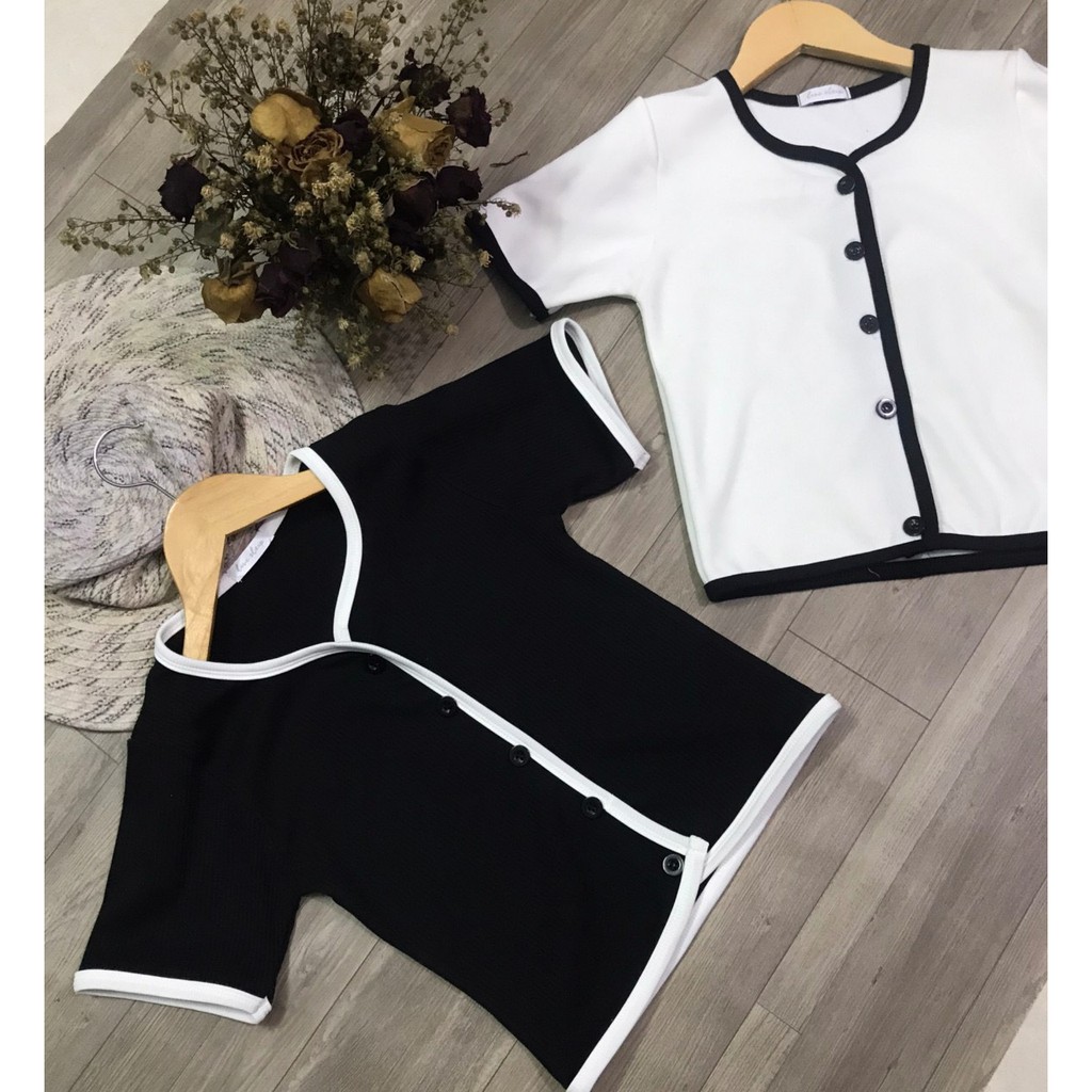 Áo Croptop Nữ Trơn cổ tàu 2 Màu Siêu Hot - Kèm DEAL Sốc ( có ảnh thật ) - LP.STORE