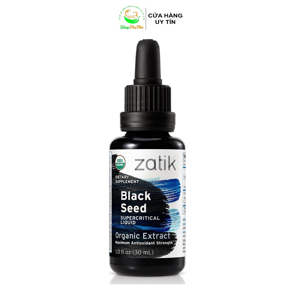 Dầu hạt thìa là đen ép lạnh hữu cơ Zatik Black Seed Oil 30ml.