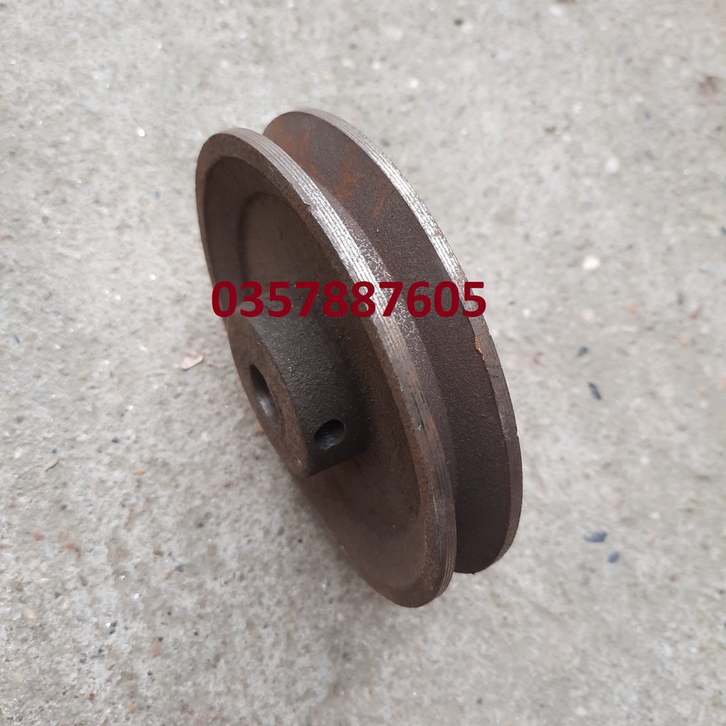 PULY gang 1 rãnh đường kính ngoài 120mm, đường kính trục 16mm bảng A