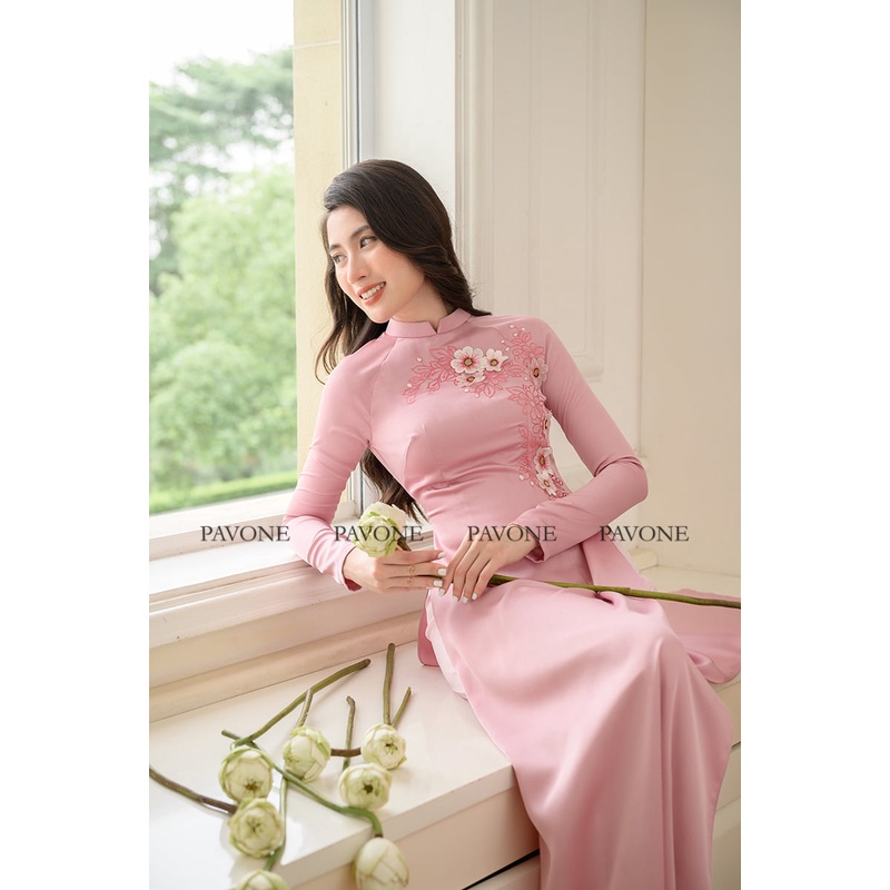 ÁO DÀI CAO CẤP PAVONE  - V332