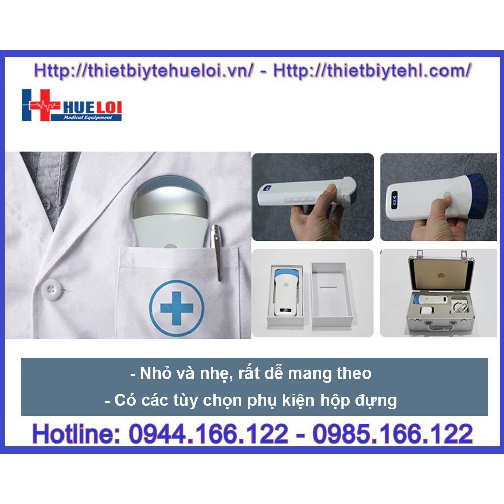 Đầu dò siêu âm Convex kết nối điện thoại không dây _ Thiết bị y tế Huê Lợi