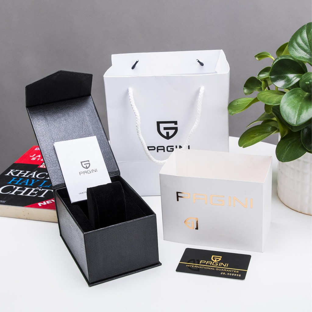 Đồng Hồ Nam PAGINI PA5588 Dây Thép Không Gỉ Có Dạ Quang - FullBox