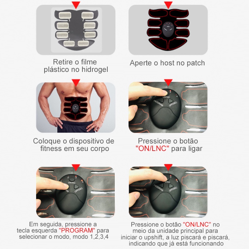 Ems Miếng Dán Luyện Tập Cơ Bụng Thông Minh