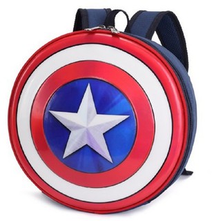 Ba Lô In Hình Khiên Captain America Thời Trang Cho Bé