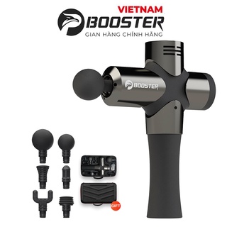 Máy massage cầm tay, máy massage gun booster pro 3 – 6 đầu cắm – 4 tốc độ - công suất 126w - chính hãng