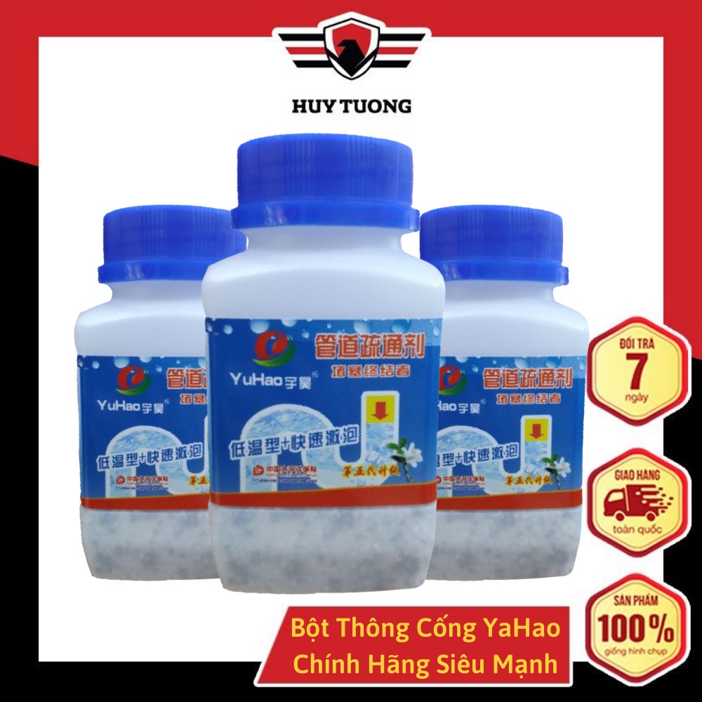Bột thông cống cực mạnh Yuhao , bột thông tắc cống bồn cầu lavabo bồn rửa bát siêu tốc cực hiệu quả - Huy Tưởng