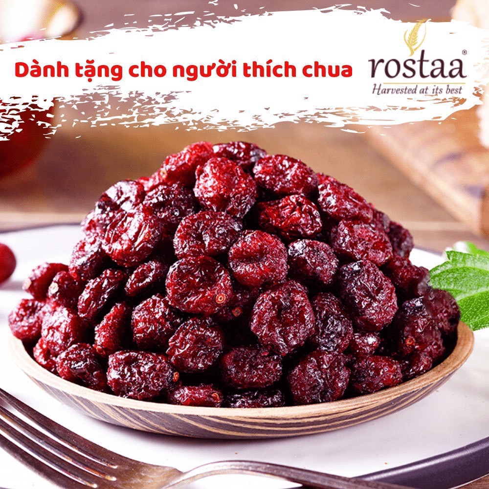 [GIÁ SIÊU HỜI] Nam Việt Quất Rostaa (200g) Sấy Khô Chua Ngọt - Tốt Cho Bà Bầu/ Người Lớn Tuổi/ Giảm Cân