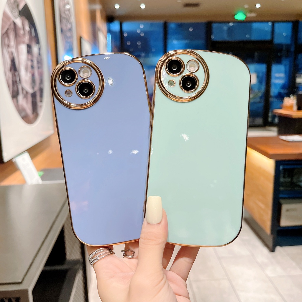 Ốp Điện Thoại Viền Cong Mạ Điện Cho iPhone13Pro IP13ProMax iPhone13 iPhonex iPhonexr Phone 12Promax 13Promax xs