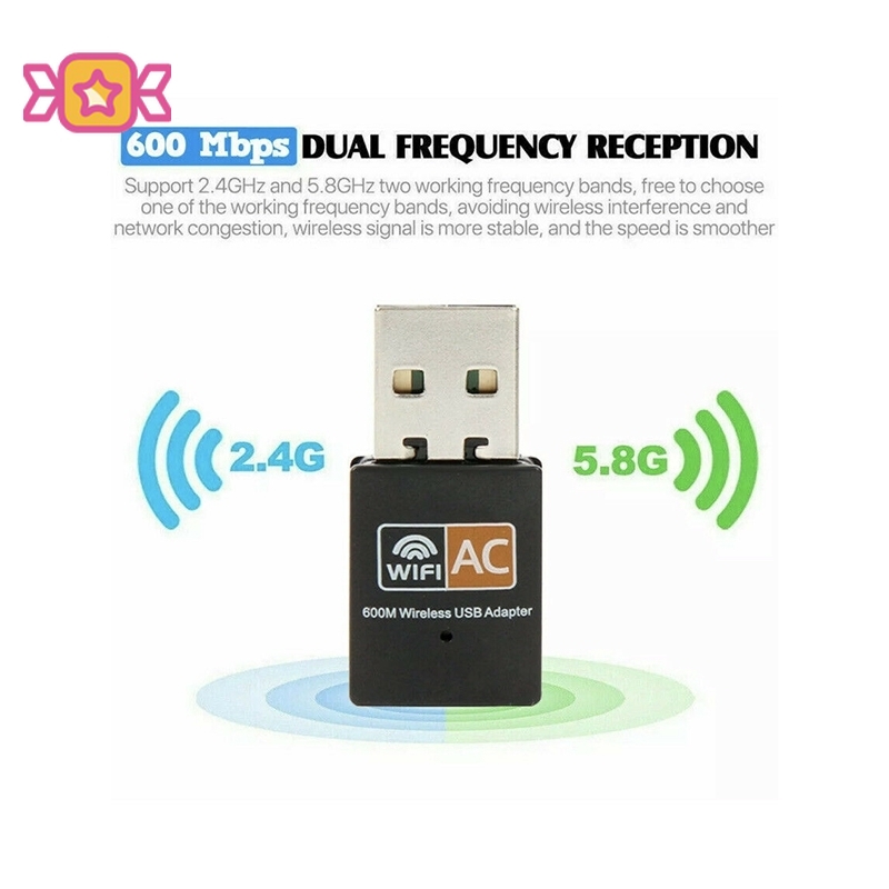 Đầu chuyển đổi mạng USB 02.11 Acc Jp4 600 Mbps 2.4-5ghz cho PC/laptop | BigBuy360 - bigbuy360.vn