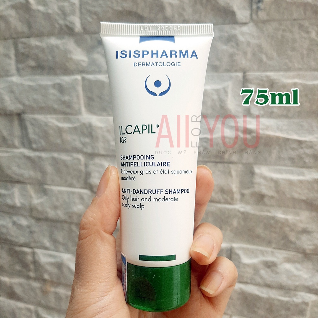ISIS PHARMA ILCAPIL KR 150mL & 75mL - Dầu gội cho da đầu gàu, giảm rụng tóc.