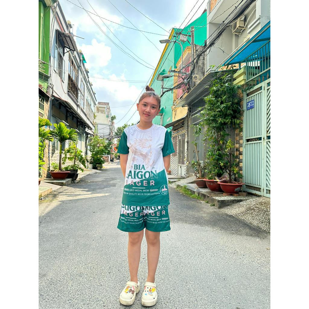 Bộ Quần Áo Cộc Nam Mùa Hè Dập Vân Nổi Cao Cấp - Set Bộ Thể Thao Nam Nữ Unisex Mặc Nhóm Đi DU Lịch