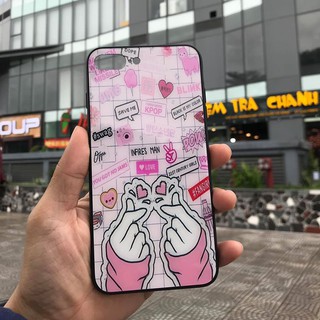 [GIÁ HUỶ DIỆT] Ốp Lưng Iphone Mặt Lưng Kính In Hình Cute  IPhone 7 Plus