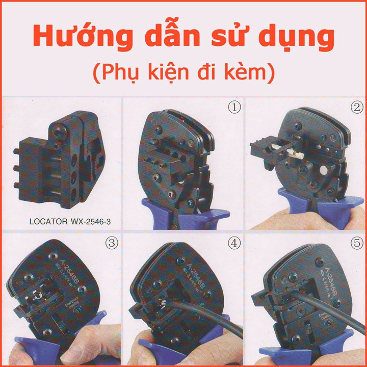 Kìm bấm cos MC4 LEKON A-2546B chuyên dụng cho hệ thống điện năng lượng mặt trời sản phẩm thiết kế cứng cáp, chắc tay