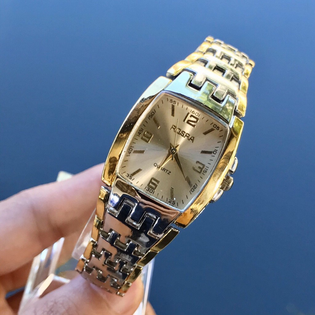 [GIÁ TỐT 1] (Giá sỉ) Đồng hồ thời trang nam nữ ROSRA mặt chữ nhật dây Demi sang trọng | BigBuy360 - bigbuy360.vn