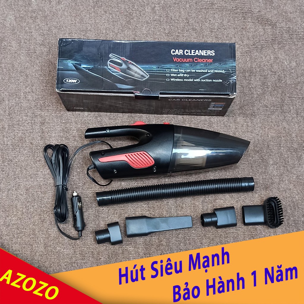 [ Hút Siêu Mạnh ] Máy hút bụi xe hơi - Máy hút bụi cầm tay mini điện áp 12V cho ô tô cực khoẻ Chính Hãng - AZOZO