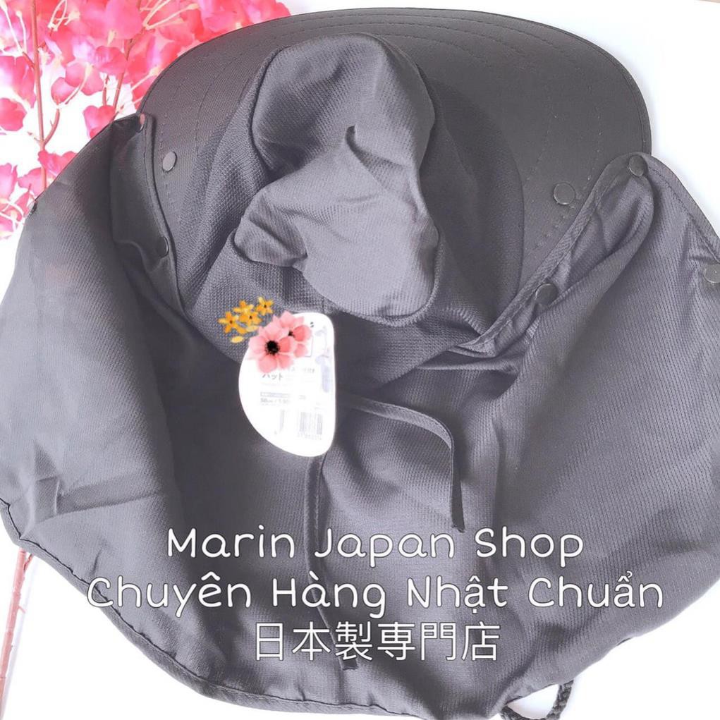 Mũ chống nắng rộng vành kèm khẩu trang cao cấp, nón chống nắng ninja thời trang