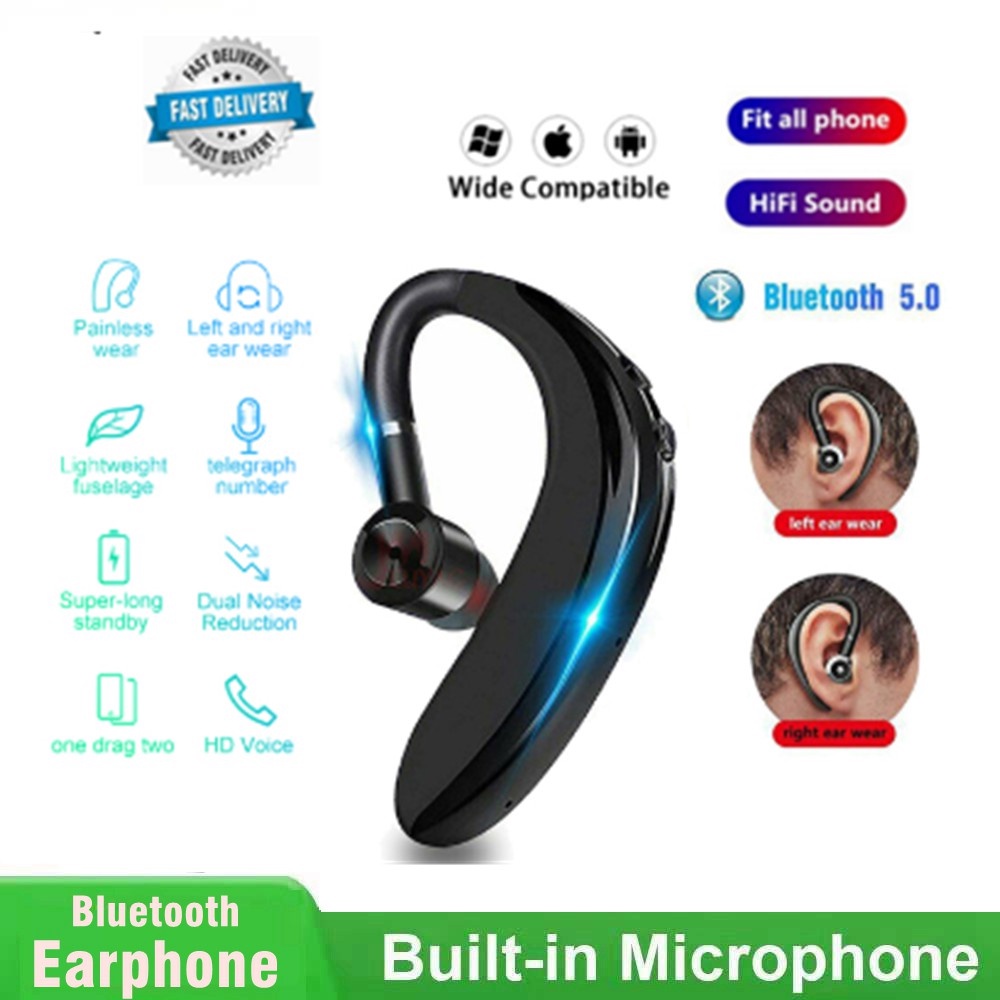 ❤Hàng Có Sẵn❤ Tai Nghe Bluetooth Không Dây Có MIC Loại Bỏ Tiếng Ồn HD Dành Cho Điện Thoại Android IOS