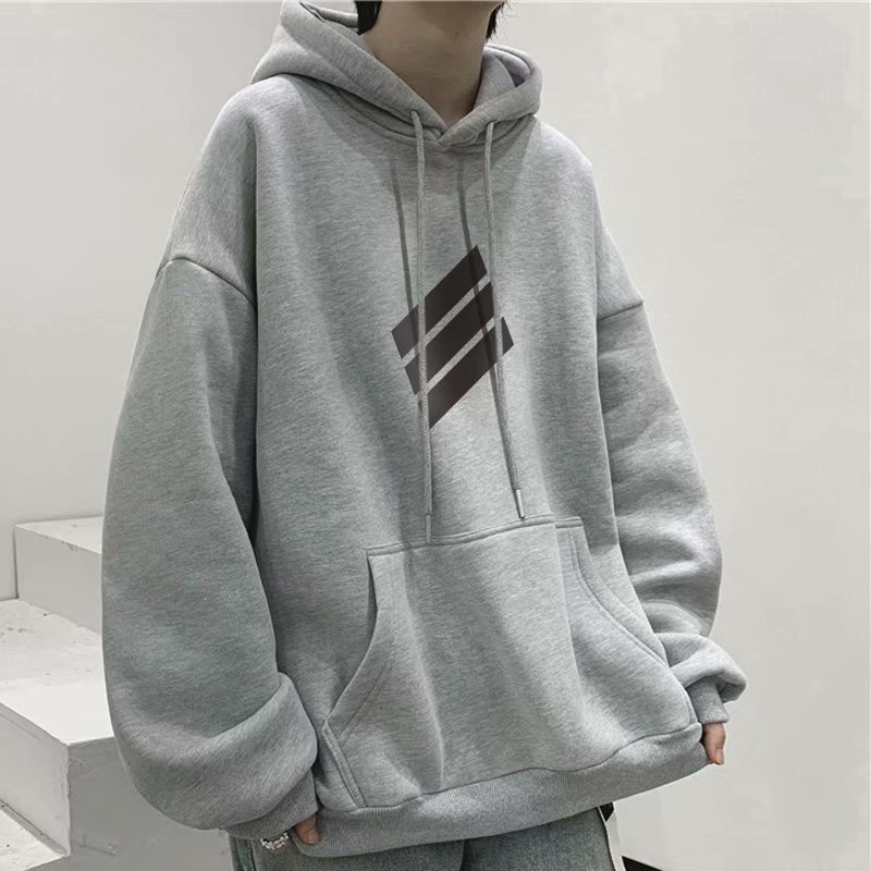 Áo hoodie tay dài dáng rộng 5 màu có size lớn M-8XL phong cách hip hop thoải mái cho nam/cặp đôi