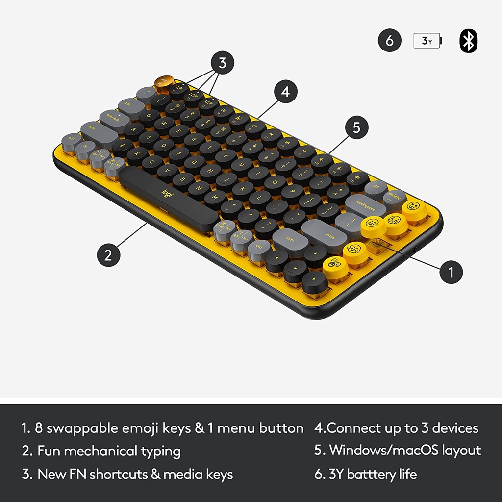 Bàn phím Logitech MX Keys Mini Wireless - Chính hãng