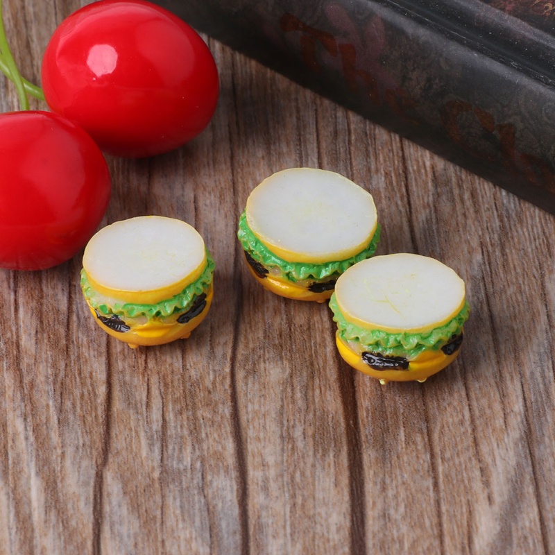 Mô Hình Hamburger Bằng Nhựa Resin Chất Lượng Cao Cho Nhà Búp Bê