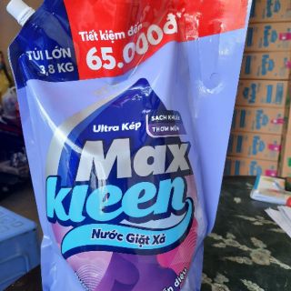 TÚI NƯỚC GIẶT XẢ MAXKLEEN HƯƠNG HUYỀN DIỆU 3.8KG
