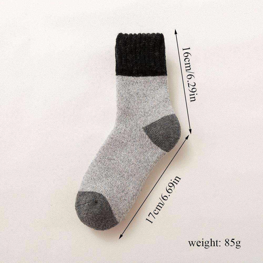 1 Đôi Tất Len Cashmere Dày Phong Cách Retro Cho Nam