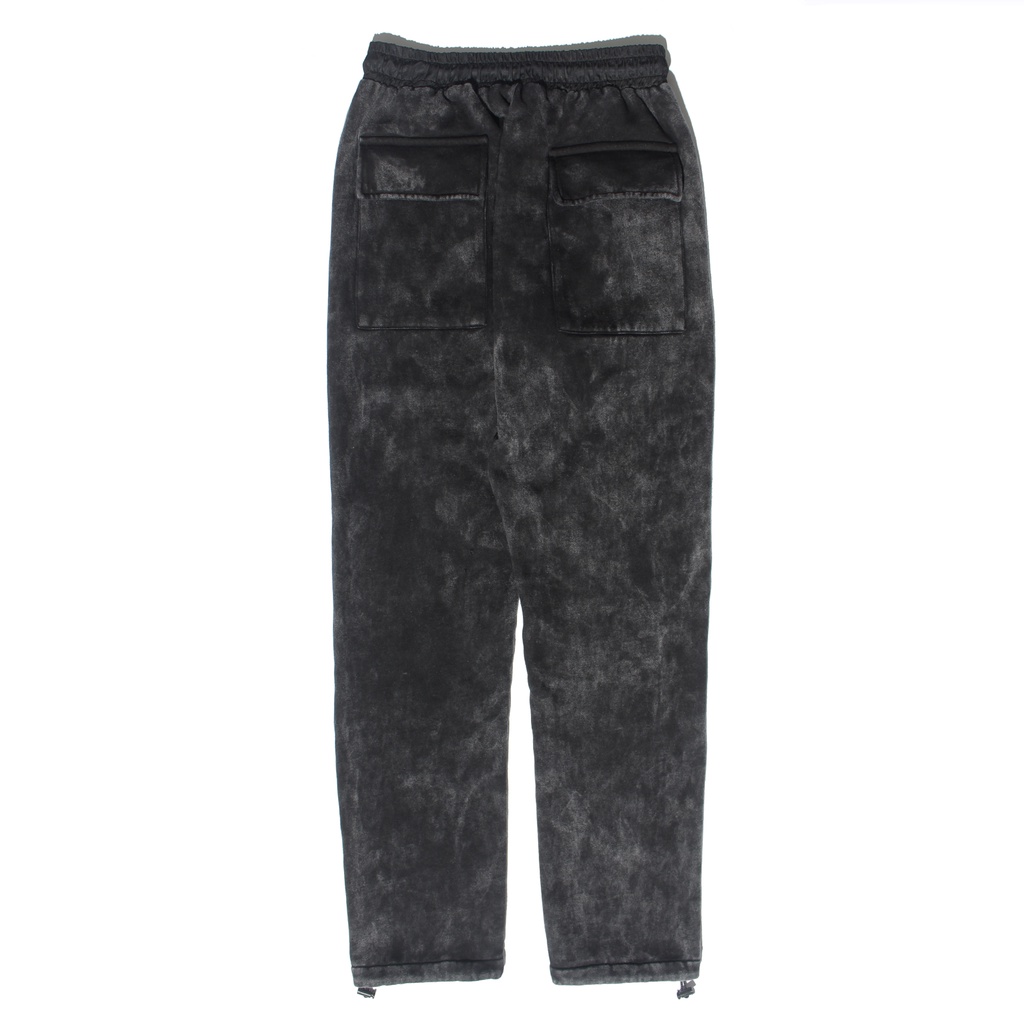 Quần Dài Nỉ Washed Đen Essential Pants by Xfire