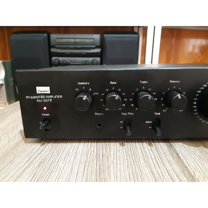 Ampli Sansui AU-307ii bãi Nhật rin nguyên bản