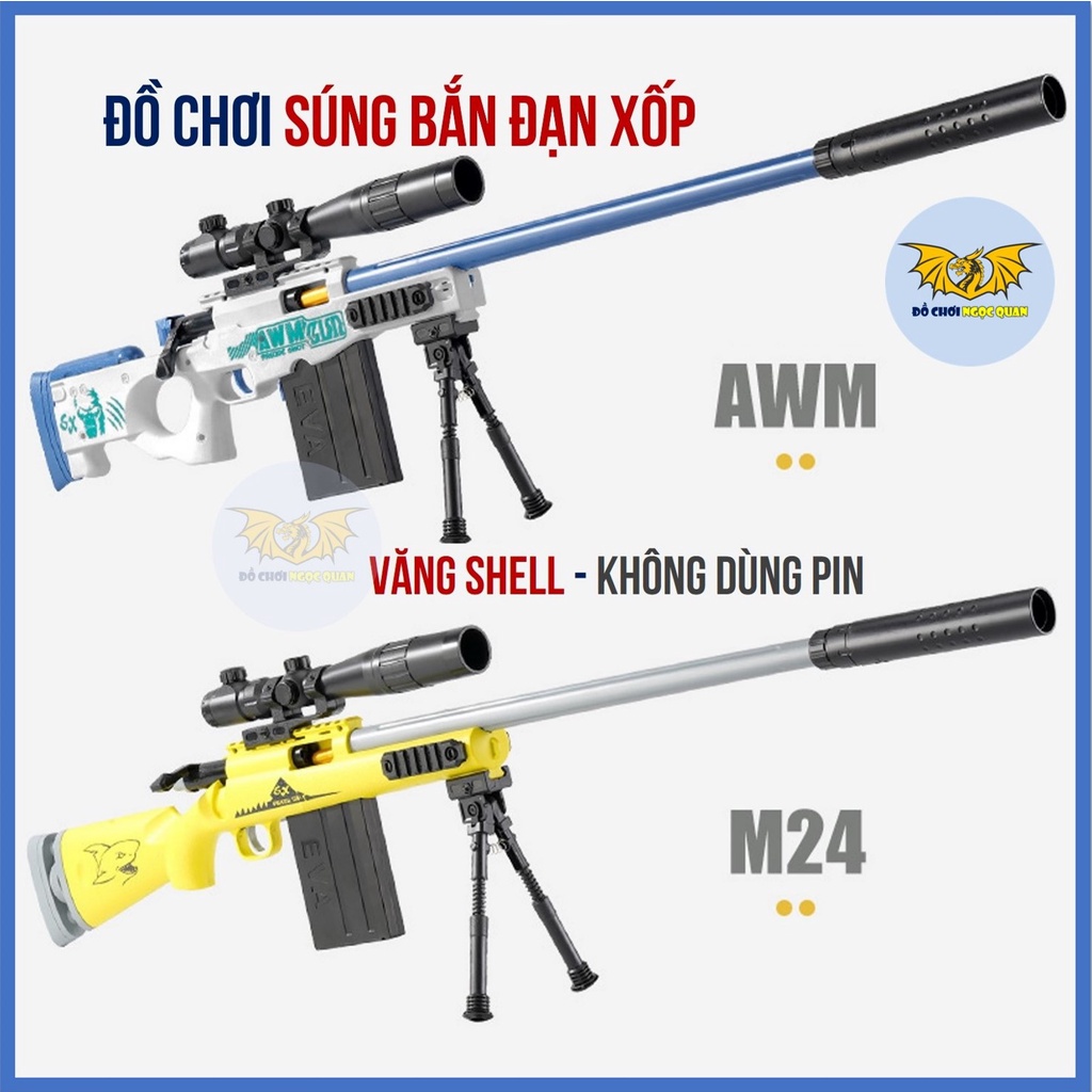 Đồ Chơi Que Xốp Trẻ Em Nhựa ABS Cao Cấp A.W.M và M.24 (Không Dùng Pin) - Đồ Chơi Ngọc Quan