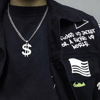 Vòng cổ mặt biểu tượng đô la phong cách cá tính cho nam và nữ